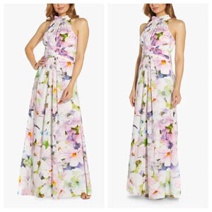 Adrianna Papell Floral Maxi Dress - Multicolor